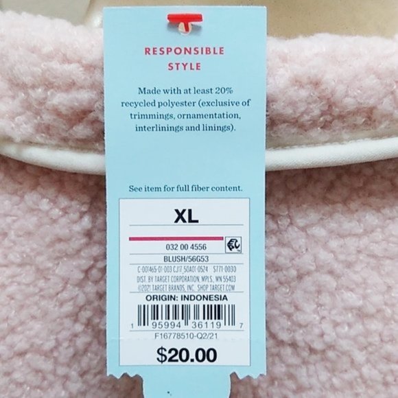 🛍️B1G1F🛍️ NWT Kids' Sherpa Zip-Up Jacket - Cat & Jack - XL - Picture 5 of 6